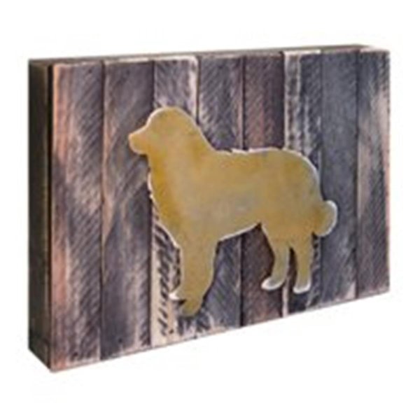 Designocracy Dog Art on Board Wall Decor 9812312